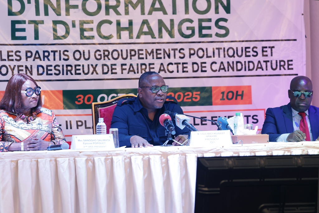 CEI / réunion d’information et d’échanges avec les partis ou groupements politiques